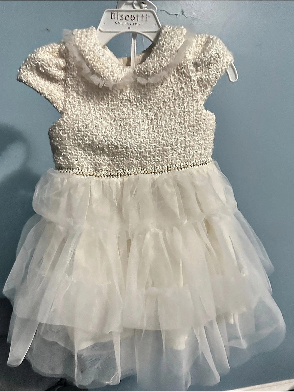 Biscotti Girls White Formal Tulle Dress